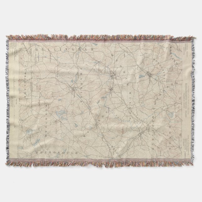 Franklin, Massachusetts Throw Blanket (Front)