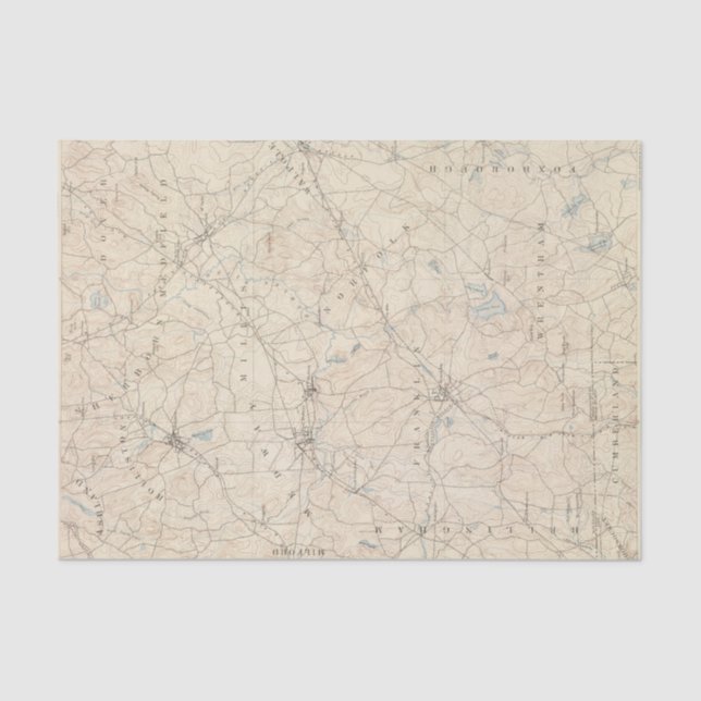 Franklin, Massachusetts Tissue Paper (Front)