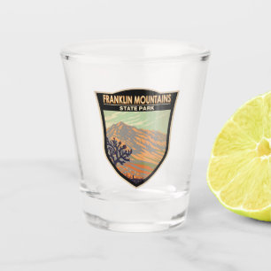 Franklin Mountains State Park Texas Vintage Shot Glass