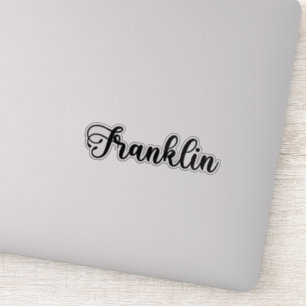 Franklin Name - Handwritten Calligraphy