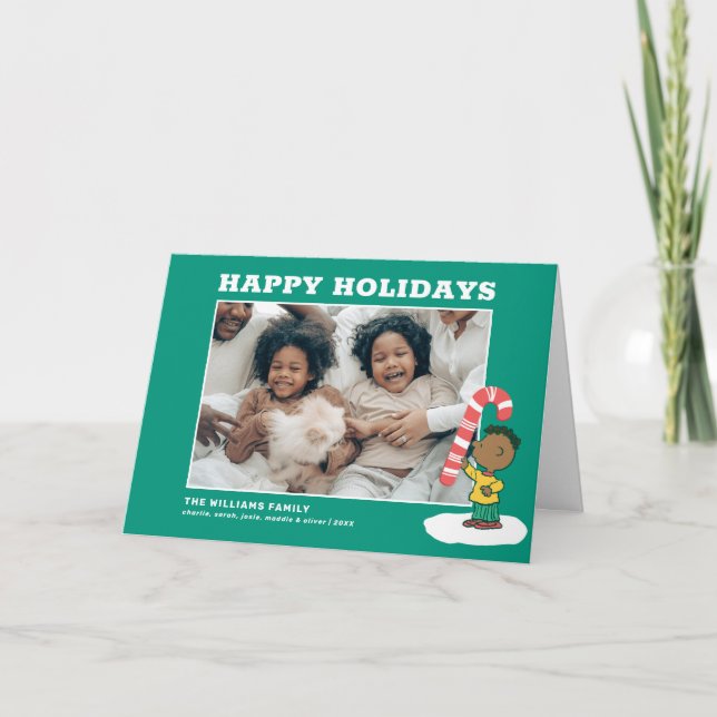 Franklin Peppermint Candy Holiday Card (Front)