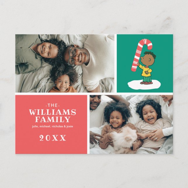 Franklin Peppermint Candy Holiday Postcard (Front)