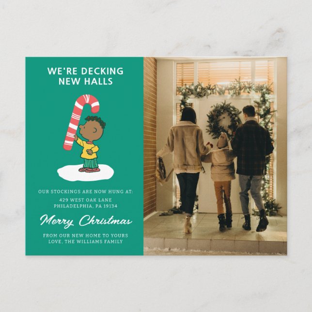 Franklin Peppermint Candy Holiday Postcard (Front)