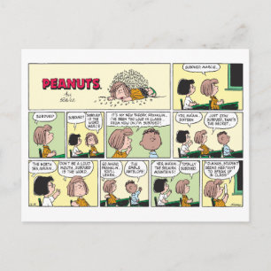 Franklin, Peppermint Patty & Marcie   Math Class Postcard