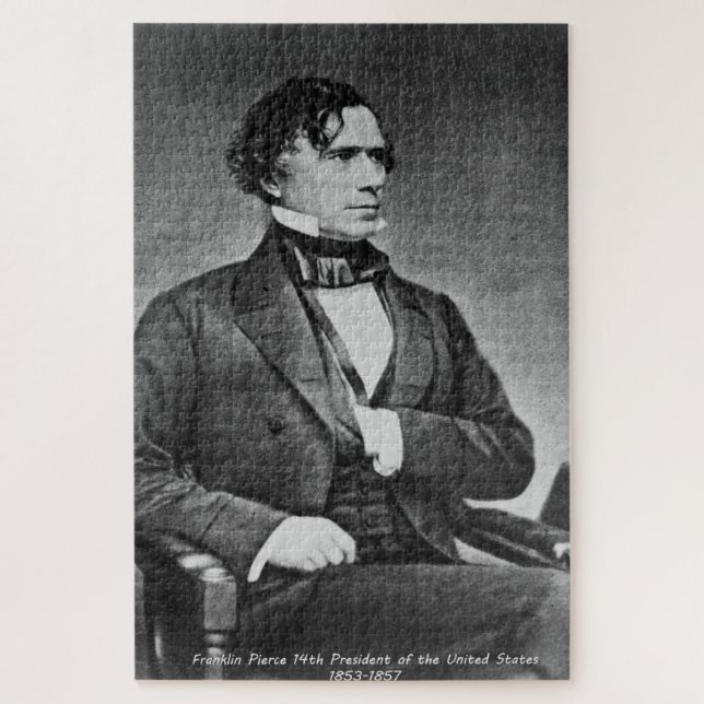Franklin Pierce 14th President of America. Jigsaw Puzzle (Vertical)
