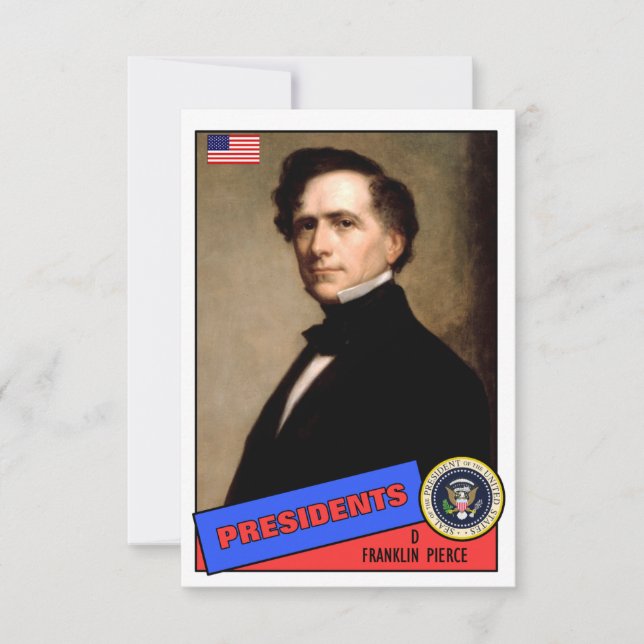 Franklin Pierce Baseball Card (Front)