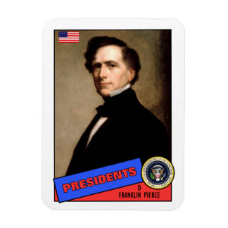 Franklin Pierce Baseball Card Magnet