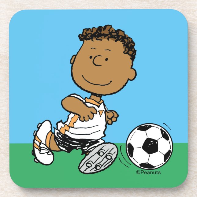 Franklin Playing Soccer Coaster (Front)