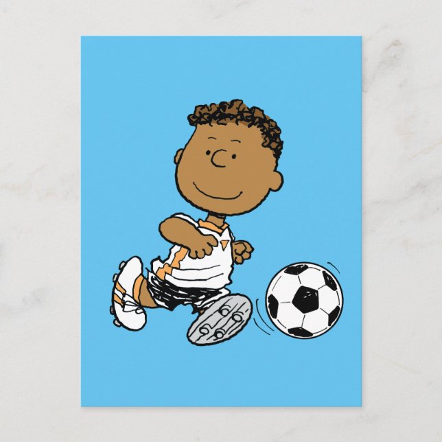Franklin Playing Soccer Postcard (Front)