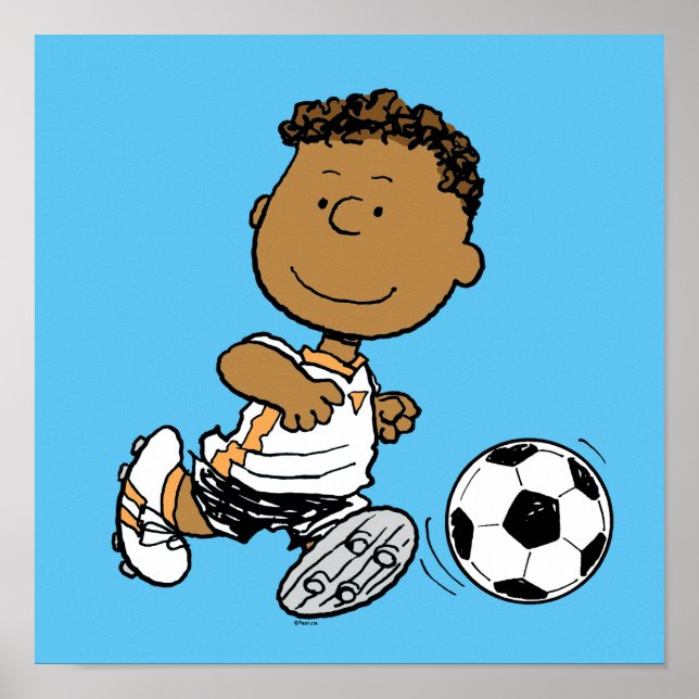 Franklin Playing Soccer Poster (Front)