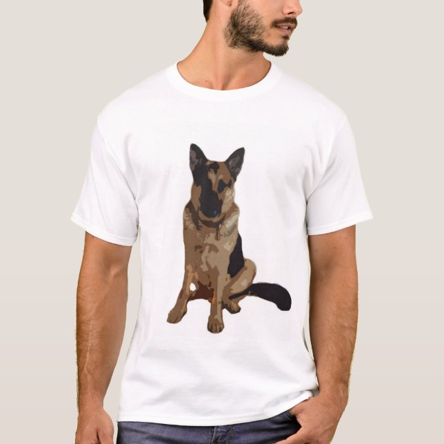 franklin the german shepherd T-Shirt (Front)
