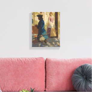 Franklin's Arrival in Philadelphia by N. C. Wyeth Canvas Print