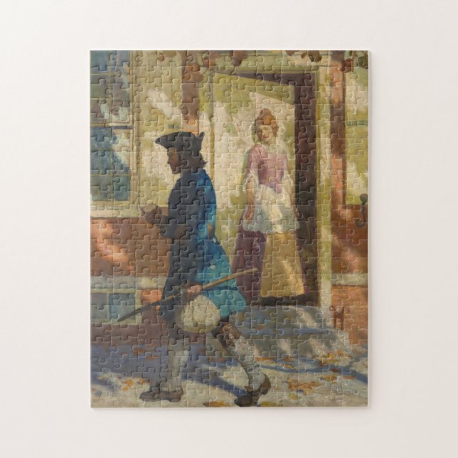 Franklin's Arrival in Philadelphia by N. C. Wyeth Jigsaw Puzzle (Vertical)