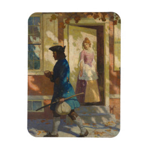 Franklin's Arrival in Philadelphia by N. C. Wyeth Magnet