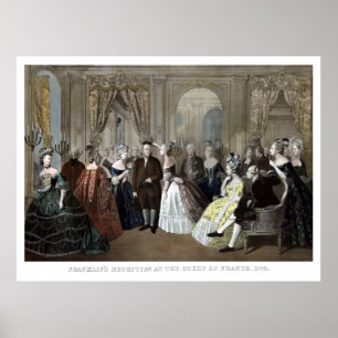 Franklin's Reception At The Court Of France Poster