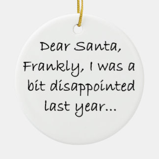 frankly santa ceramic tree decoration