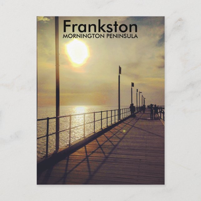 Frankston Pier, Victoria, Australia Postcard (Front)