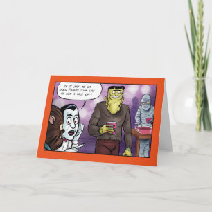 Franky's Face Lift Halloween Card