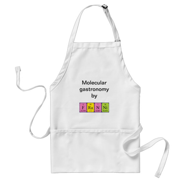 Franni periodic table name apron (Front)