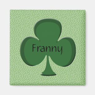 Franny Shamrock Name Magnet