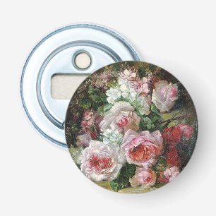 Frans Verhas Vintage Bouquet of Roses Bottle Opener
