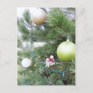 Franscious and Lennart Christmas Tree Postcard