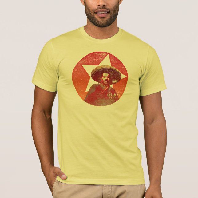 Fransisco (Pancho) Villa Vintage Red Star T-Shirt (Front)