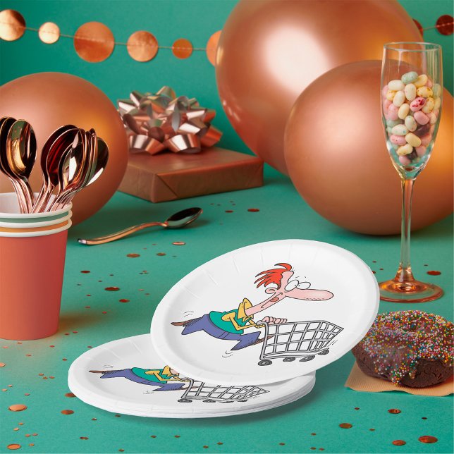Frantic Shopper Paper Plate (Creator Uploaded)