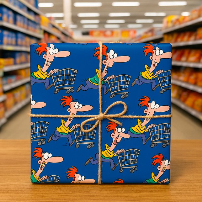 Frantic Shopper Wrapping Paper (Creator Uploaded)