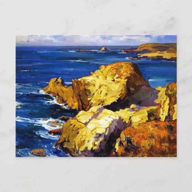 Franz Bischoff - Rocks along the Coast Postcard (Front)