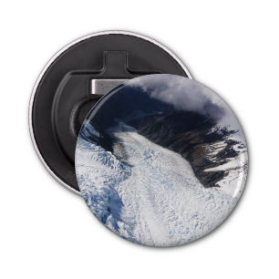 Franz Josef Glacier Aerial View, New Zealand Bottle Opener