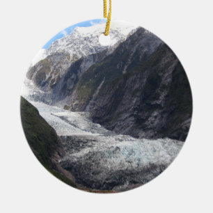 Franz Josef Glacier, New Zealand Ceramic Tree Decoration