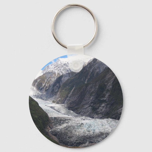 Franz Josef Glacier, New Zealand Key Ring (Front)