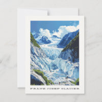 Franz Josef Glacier New Zealand Travel Postcard