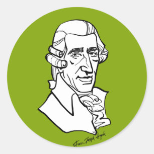 Franz Joseph Haydn Classic Round Sticker