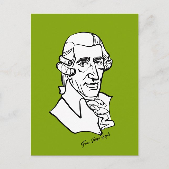 Franz Joseph Haydn Postcard (Front)