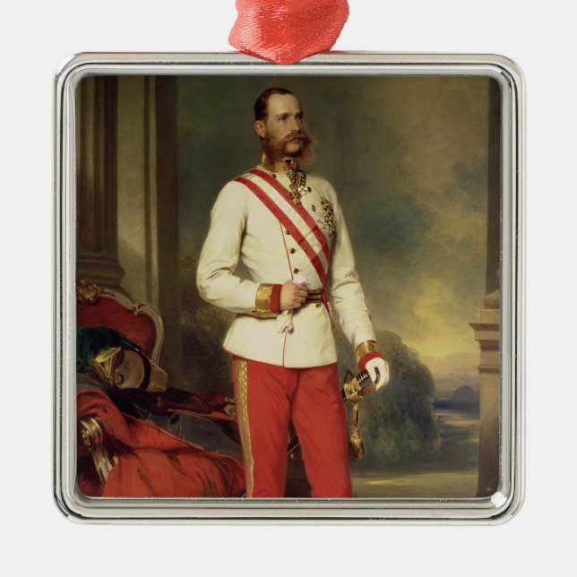 Franz Joseph I, Emperor of Austria Metal Tree Decoration (Front)