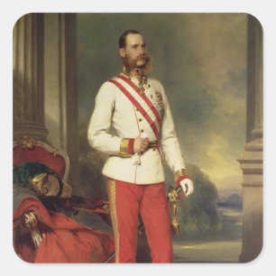 Franz Joseph I, Emperor of Austria Square Sticker
