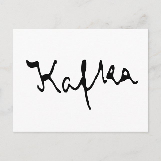 Franz Kafka Postcard (Front)