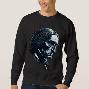 Franz Lisz Portrait Composer Illustration Piano Mu Sweatshirt
