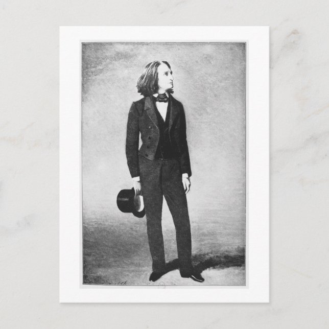 Franz Liszt (1811-86) 1856 (litho) (b/w photo) Postcard (Front)