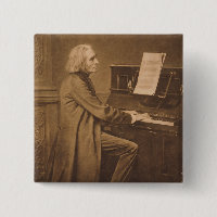 Franz Liszt  at the Piano