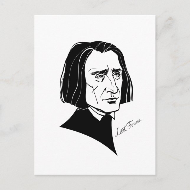 Franz Liszt Postcard (Front)