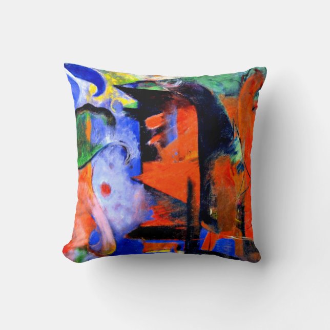 Franz Marc - Abstract Forms II Cushion (Front)