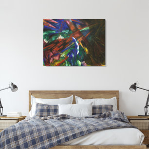 Franz Marc Animal Fates Red Blue Expressionist Art Canvas Print