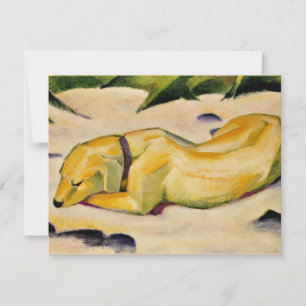 Franz Marc art, Dog Lying in the Sun Card