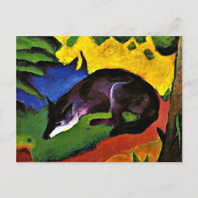 Franz Marc - Blue Fox Postcard (Front)
