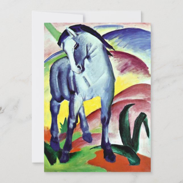 Franz Marc - Blue Horse I Card (Front)
