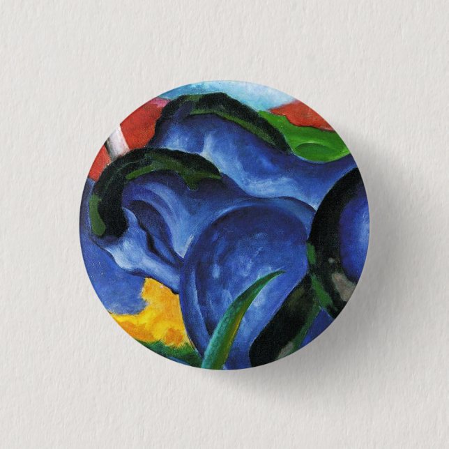 Franz Marc Blue Horses Button (Front)