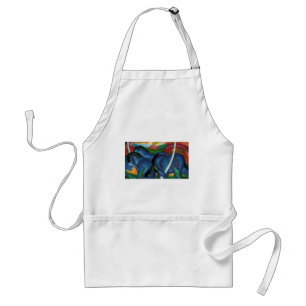 franz marc blue horses design standard apron
